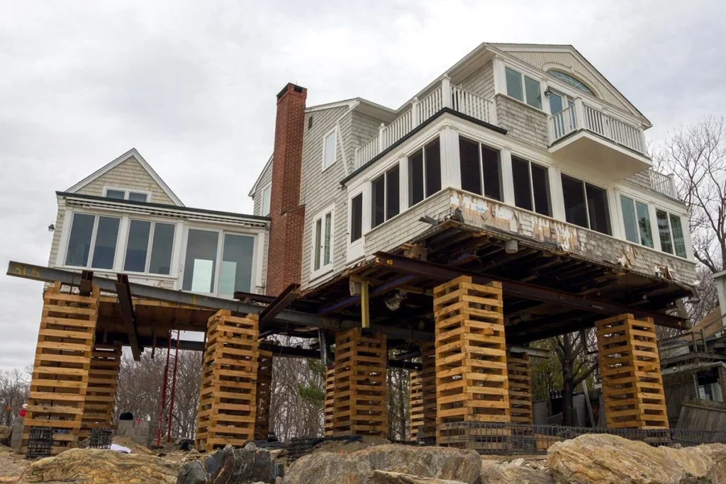 Elevated Pilings or Stilts Foundation Repair